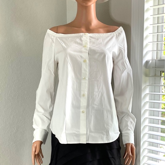 Theory Tops - THEORY blouse White Sz M